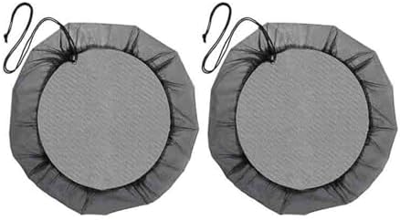 Mesh Cover for Rain Barrels, 2/5pcs Rain Water Collection Bucket Netting with Drawstring Prevent Fallen Leaves from Entering The Bucket(2pcs,Diameter 90cm) by Unknown
