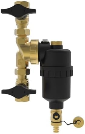 Magnetic Boiler Filter Sludge Separator for Underfloor Heating Systems, 1-Stage Stainless Steel Mesh Filtration,DN20 DN25 DN32 Threaded Connections for HVAC Equipment(DN25) - Image 6