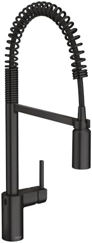 Moen Align Spring Touchless Kitchen Faucet, Matte Black, 5923EWBL by Unknown