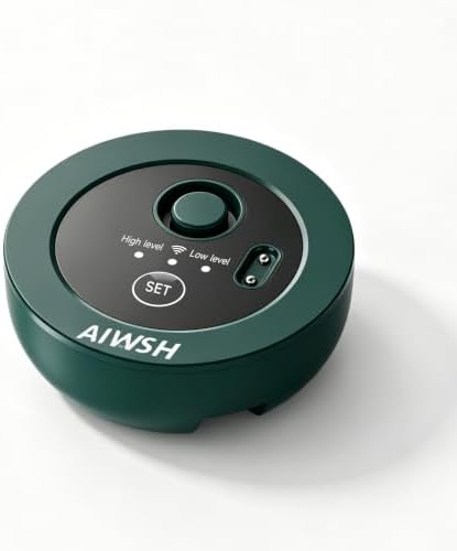 Smart Water Leak Detector Sensor, Real-Time Leak Detection for Whole-Home Protection, 1640 ft LoRa Long-Range, No WiFi Required, Up to 1-Year Battery Life, Compatible with AIWSH Auto Shut-Off Valve by AIWSH