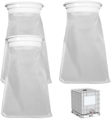 3PCS IBC Tote Filter, 100 Fine Mesh Rain Barrel Filter, Washable Nylon Rain Barrel Screen for Water Tank Cover, Tote Tank Lid Breath Cover, Decoración del hogar by Unknown