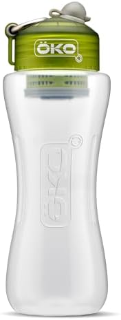 OKO ÖKOH2O Purification Water Bottle with Advanced Filtration, Moss, 33.8oz by OKO
