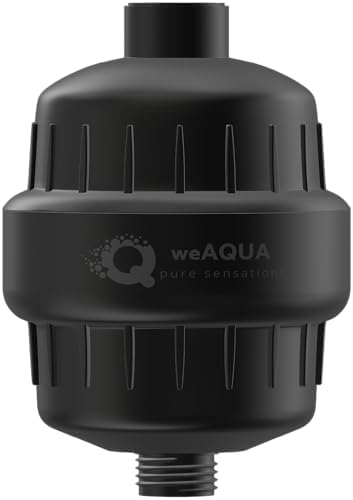 weAQUA Heavy Duty Shower Filter for Hard Water, Chlorine, Heavy Metals by weAQUA