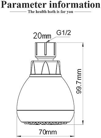 High Pressure Fixed Shower Head 3 Inch Saving Water Chrome Anti-leak Shower Head For Powerful Water Rain Easy Installation for Relaxing and Comfortable Shower Experience - Image 2