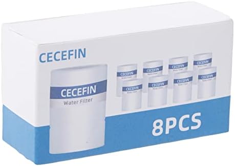 8pcs White Filter Element Replacement for CECEFIN Filtered Faucet Extender by CECEFIN