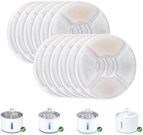 Wonder Creature Cat Water Fountain Filter Replacement 12 Pack by WonderCreature