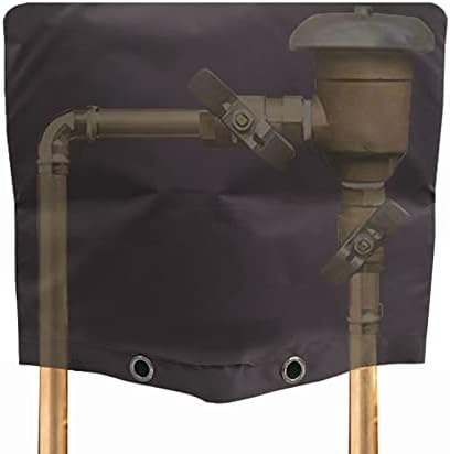 Backflow Preventers Protection, 30Wx24H inch Outdoor Pipe Insulation Cover Backflow Winter Cover Insulated Cover Pouch for Winter Pipe Freeze Protection Water Sprinkler Valve Box Controller by DCQRY