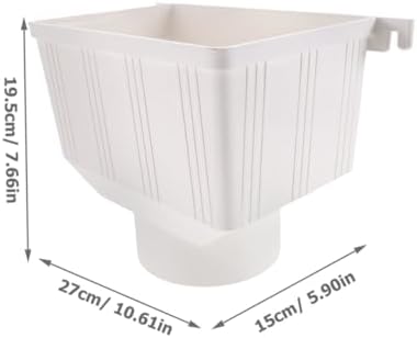 OSALADI White PVC Downspout Connector for Rainwater Management Drain - Image 7