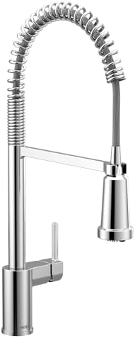 Moen Align Chrome 3-In-1 Water Filtration Pre-Rinse Spring Pull Down Kitchen Faucet, Water Filter for Sink Faucet Sold Separately, F5923 by Unknown