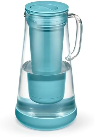 LifeStraw Home Glass Water Filter Pitcher, 7-Cup, Juniper - Image 2