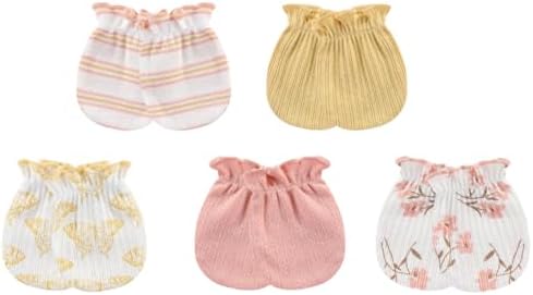 MAMIMAKA Newborn Baby Boy Girl Caps Mittens Socks Set Cotton Baby Essentials Accessories (Hats+Gloves+Socks) - Image 3