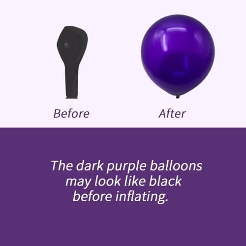 136-Pack Metallic Purple & Lavender Lilac Balloon Garland Kit - Image 3