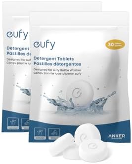 eufy Bottle Washer S1 (Detergent Tablets x 30 Count Included) with Separated Detergent Tablets x 60 Count, Largest 10-Bottle Capacity, 3D HydroBlast Cleaning - Image 3