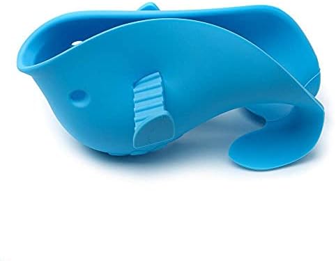 Bath Spout Cover for Bathtub,Baby Shower Protector Cover A Fun Way to Protects Baby from Bumping Head During Bathing Time Cute Soft Whale Design Making for Enjoyable Safe Baths (Blue) - Image 3