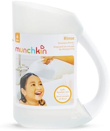 Munchkin® Rinse™ Baby Bath Rinse Cup, Soft Rim Shampoo Rinser, Grey - Image 3