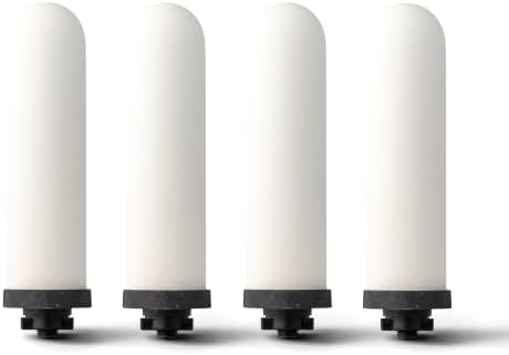 British Berkefeld Doulton 8674 Ultra Sterasyl Ceramic Filter Candle for Countertop Gravity Water Filter System Short Mount 7" - 4 Pack by DoultonWaterFilters
