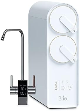 Brio Reverse Osmosis Water Filtration System, 700 GPD, 2:1 Pure to Drain, Tank-Less, Under Sink Faucet Mount by Brio