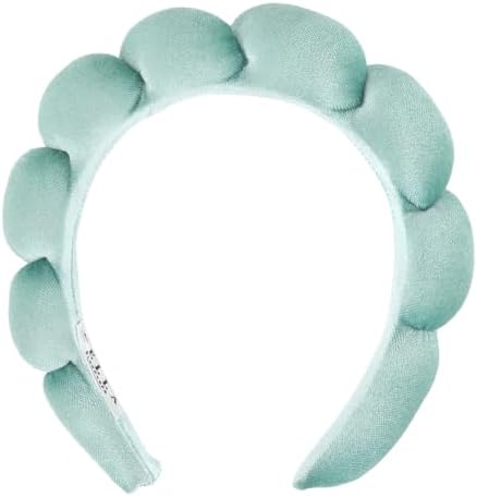 Bella Sleep + Spa Puffy Makeup Headband - Soft Microfiber Spa Headband for Washing Face - Padded Non-Slip Facial Skincare Hairband for Women & Teens, One Size by BellaSleepSpa