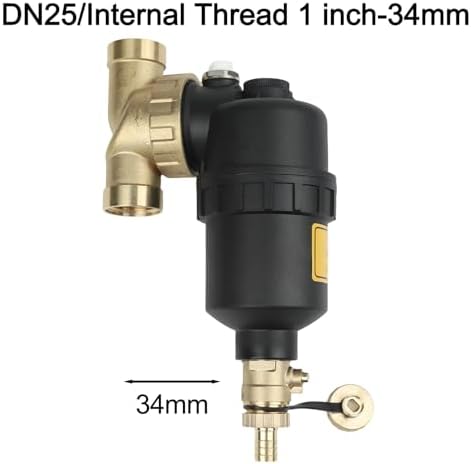 Magnetic Boiler Filter, Underfloor Heating Sludge Separator, Brass Engineering Plastic, DN20 DN25 DN32 Threaded Connection, Rust Scale Sediment Removal, HVAC Sy(DN25) - Image 3