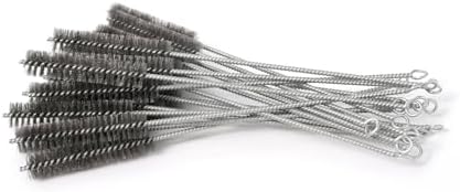12 Inch Pipe Cleaning Brush Set with Stainless Steel Bristles, Steel Wire Tube Brush Kit for Auto Parts Polishing, Machining, Bottles, Tubes, Etc.（20mm-10pcs） - Image 7