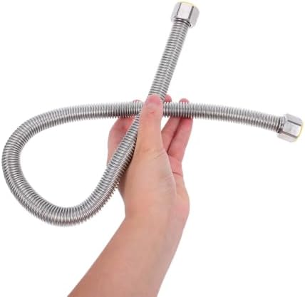 G1/2 Stainless Steel Water Heater Hose Connector for Tight Routing - Image 4