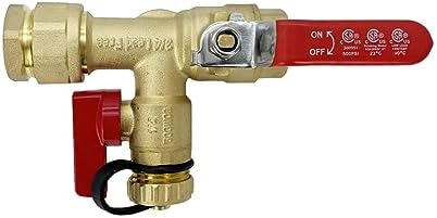 Long Term 3/4 Inch IPS Isolator Tankless Water Heater Service Valve Kit, with Pressure Relief Valve, Clean Brass Construction, PTFE Thread Tape - Image 2