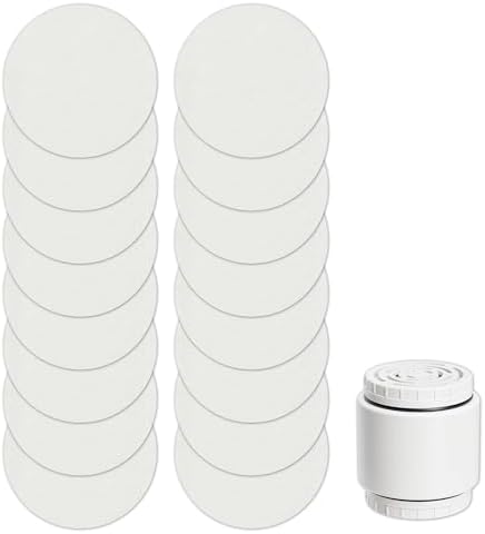 Replacement Sediment Pads for AquaBliss SF400 & SF500 Shower Filter, 48-Pack 1-Year Supply, Reusable Filtered Shower Head Sediment Pads for Rust, Dirt, Sand by Unknown