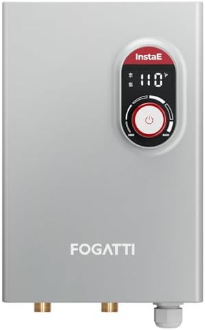 Fogatti Tankless Water Heater Electric 14kw 240V Max 3.3GPM 2 Point Use ETL by FOGATTI