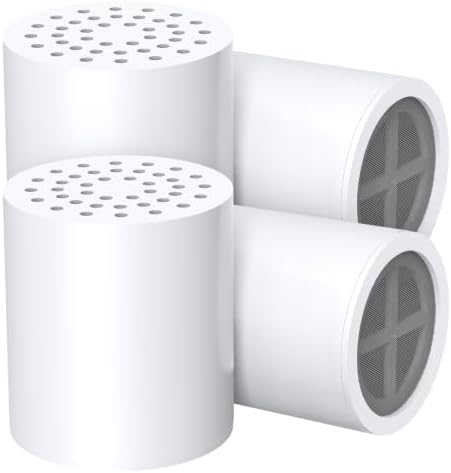 FEELSO 4 Pack 15 Stages Replacement Shower Filter for Hard Water by FEELSO