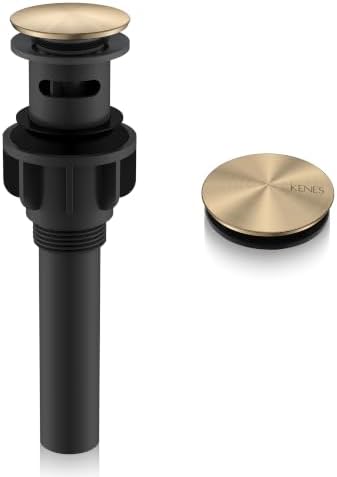 KENES Champagne Bronze Pop Up Bathroom Sink Drain Assembly with Overflow by KENESBathroomKitchen