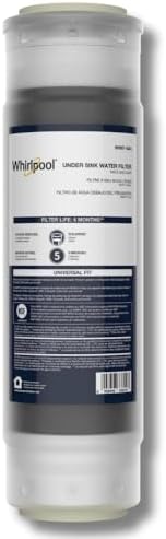 Whirlpool 5-Micron Granular Activated Carbon Water Filter WHKF-GAC, Reduces Chlorine, Bad Taste & Odor, Use with 10" x 2.5" Home Under Sink Drinking Water Filtration or Reverse Osmosis System by Unknown