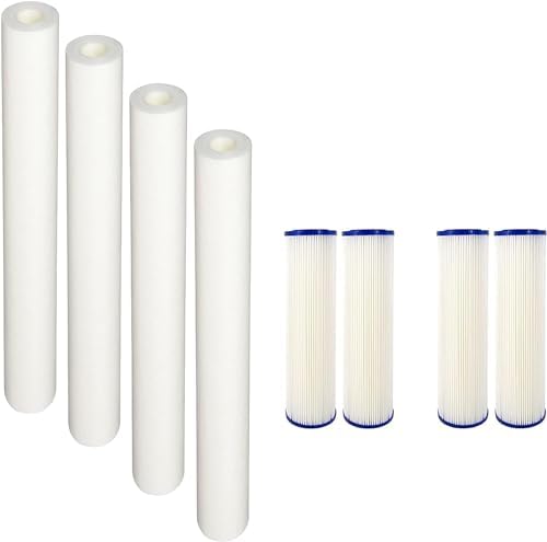 CFS Whole House Pre & Post Filter Set for EQ-304-20, EQ-PFC.35, 4 Pack by CompleteFiltrationServices