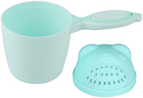 RiToEasysports Baby Bath Cup, Baby Shampoo Cup Cute Kid Wash Hair Rinser Bathing Flusher Protection Eye for Kids Green Pink (Green) by Unknown