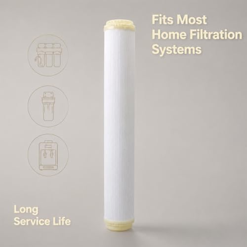 2 Pack 2.8" x 20" Hollow Fiber UF Ultrafiltration Membrane Filter, Flat End, 0.01 Micron, for Whole House Water Filtration System Replacement - Image 4