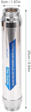 Magnetic Water Softener, Salt Free Water Descaler System Whole House, with 304 Stainless Steel and Magnetic Technology, for Shower Dishwasher Tankless Heater Pipes Appliances (Stainless steel) - Image 6