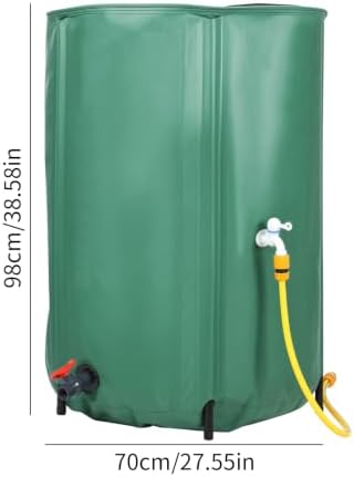 Rain Barrel 100 Gal, Collapsible Rain Collection Barrel, Water Storage Tank - Image 2