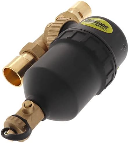 Webstone 1" Sweat Brass Magnetic Boiler Filter - Image 2
