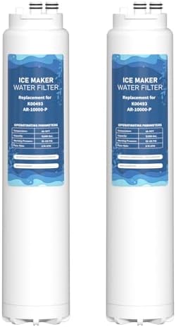 K00493 Arctic Pure Ice Maker Water Filter, Compatible with Manitowoc AR-10000-P Ice Maker Pack of 2 by Unknown