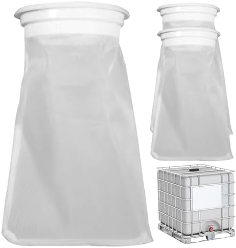 IBC Tote Filter 3Pcs 5.3" x 250mm IBC Lid Filter Fine Mesh Rain Barrel Nylon Washable Reusable Replacement Rain Water Barrel Screen Water - Image 2