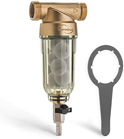 iSpring Whole House Water Filter System w/Sediment, Polyphosphate Anti-Scale, and Carbon Block Water Filters & WSP-50SL Reusable Whole House Spin Down Sediment Water Filter Softener, 50 Micron - Image 5