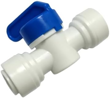 3/8" Quick Connect Ball Valve, 10 Pack Food Grade Shut Off Valve for RO System, Under Sink Water Filtration - Image 2