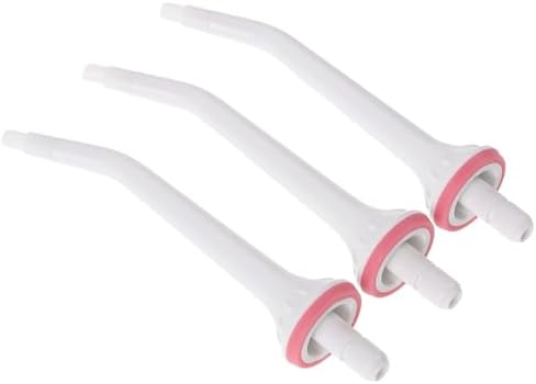 3pcs Water Flosser Tip Replacements Universal Compatible Plastic Jet Heads for Teeth and Braces, Easy to Install and Swap for Daily Oral Care Routines by KONTONTY