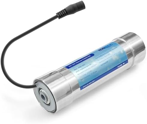 Ronaqua LED UV Water Filter Reduce up to 99.9% of Baçtёria, Mercury-Free, Electrically efficient, No Maintenance Required, Water Flow Switch for Under Sink Water Filter and Reverse Osmosis System by Ronaqua