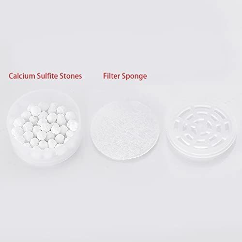 4pcs Shower Head Replacement Filter Cartridge - Chlorine & Flouride Shower Filter and Reduces Dissolved Solids - Hard Water Filter for Water Softener Shower Head - Image 3