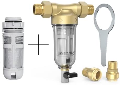 Waterdrop WD-RPFK Spin Down Sediment Filter with 50 Micron Cartridge, Bundle by Waterdrop