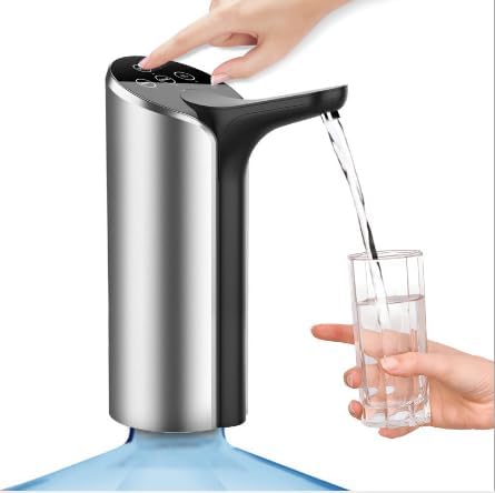 Electric Water Pump – Easy Installation Drink Dispenser USB Water Pump – One Button Easy Operation Automatic Water Dispenser (Silver) - Image 3