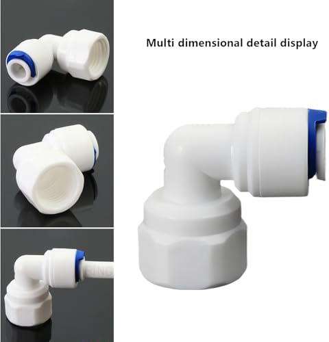 1/4"F Elbow to 1/4" Push-Fit for RO Water Filter, 5 Pcs - Image 2