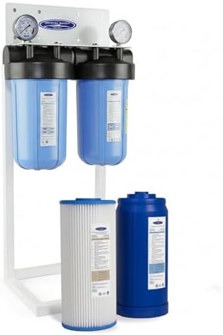 Crystal Quest Compact Whole House Water Filter, SMART Series (3-6 GPM | 1-2 People) - 1-1/2" by CrystalQuest