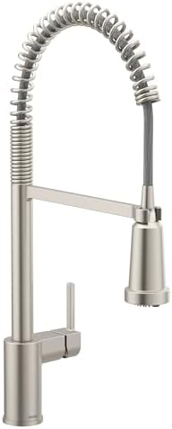 Moen Align Spot Resist Stainless 3-In-1 Water Filtration Pre-Rinse Spring Pull Down Kitchen Faucet, Water Filter for Sink Faucet Sold Separately, F5923SRS by Unknown