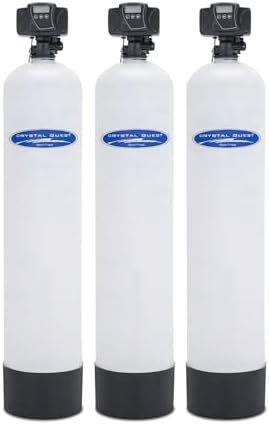 Crystal Quest Smart + Fluoride + Softener | Whole House Inline Water Filter | Fiberglass | Automatic Backwash by CrystalQuest